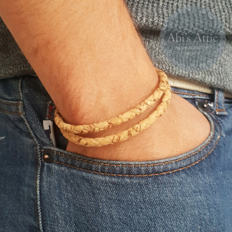 Mens Braided 5mm Portuguese Cork