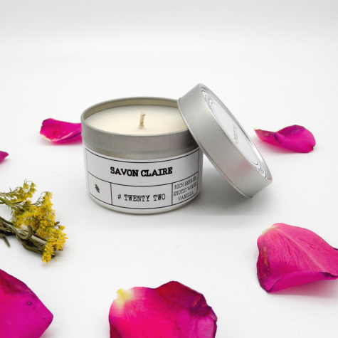 # TWENTY TWO Travel Tin Candle