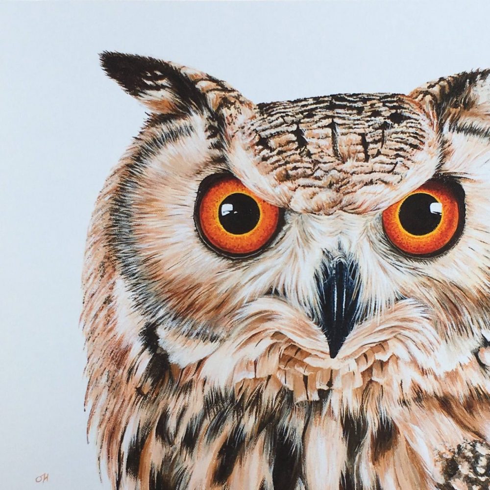 4. Eagle Owl giclée print