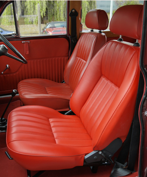 Series III red leather seats